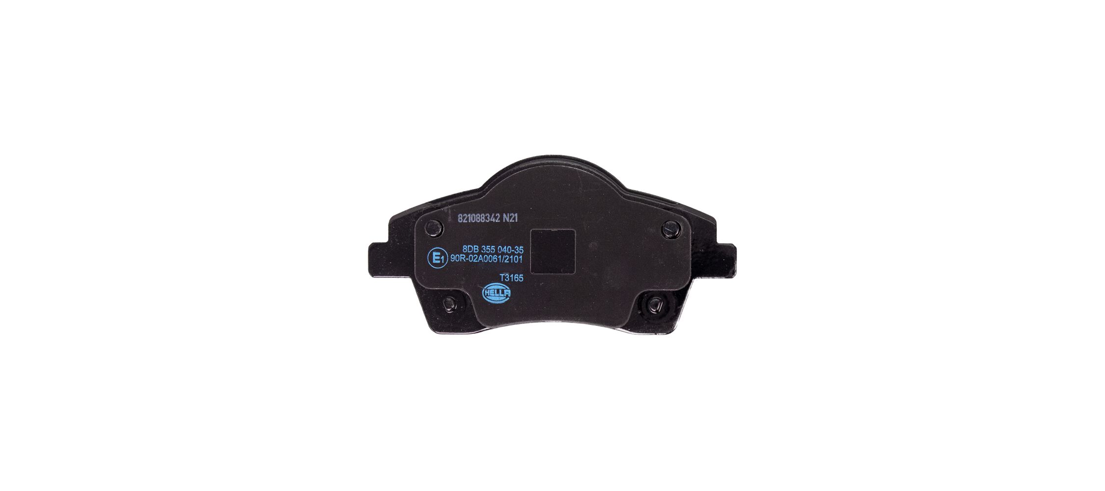 Brake Pad Set, disc brake - 8DB 355 040-351 HELLA