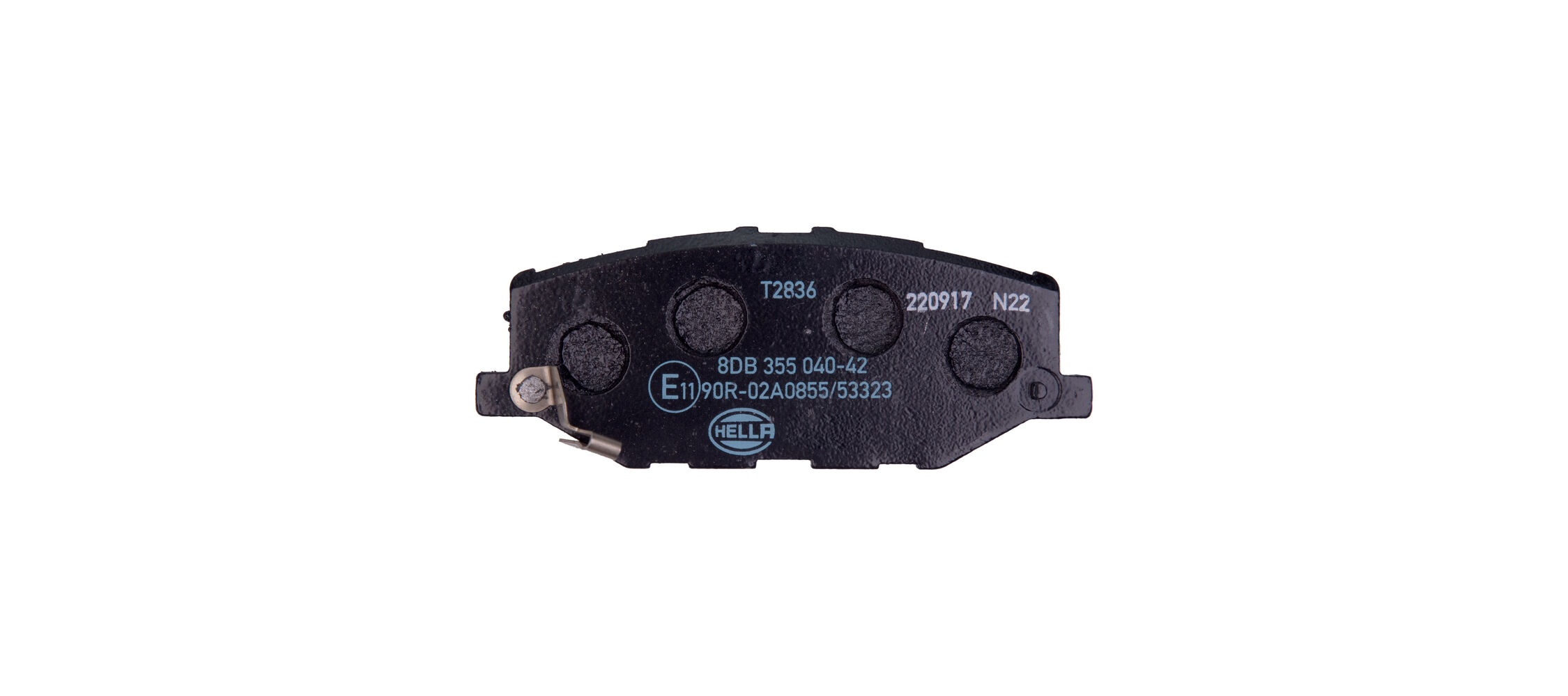 Комплект тормозных колодок, дисковый тормоз - 8DB 355 040-421 HELLA