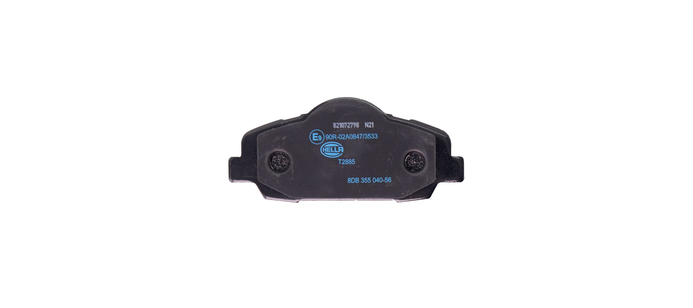 Brake Pad Set, disc brake - 8DB 355 040-561 HELLA
