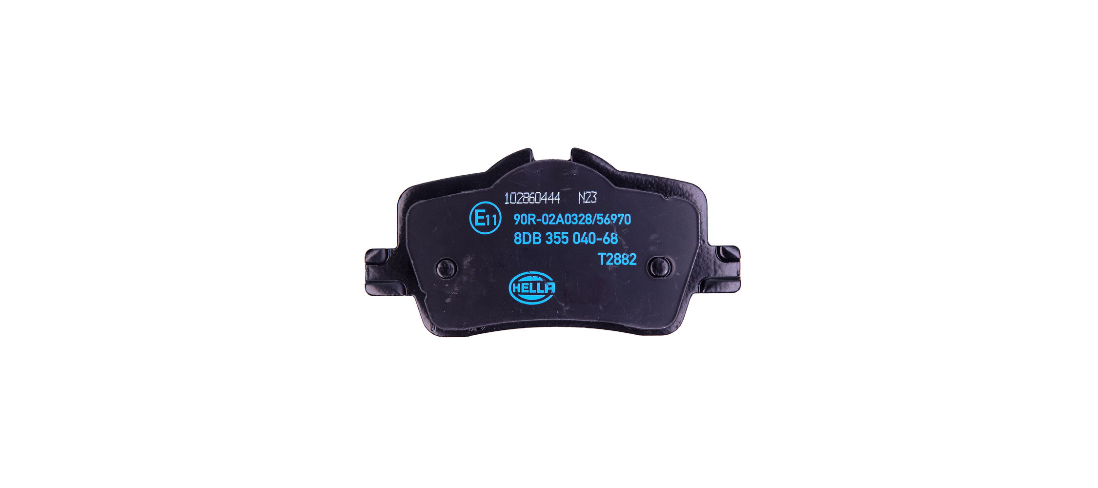 Brake Pad Set, disc brake - 8DB 355 040-681 HELLA