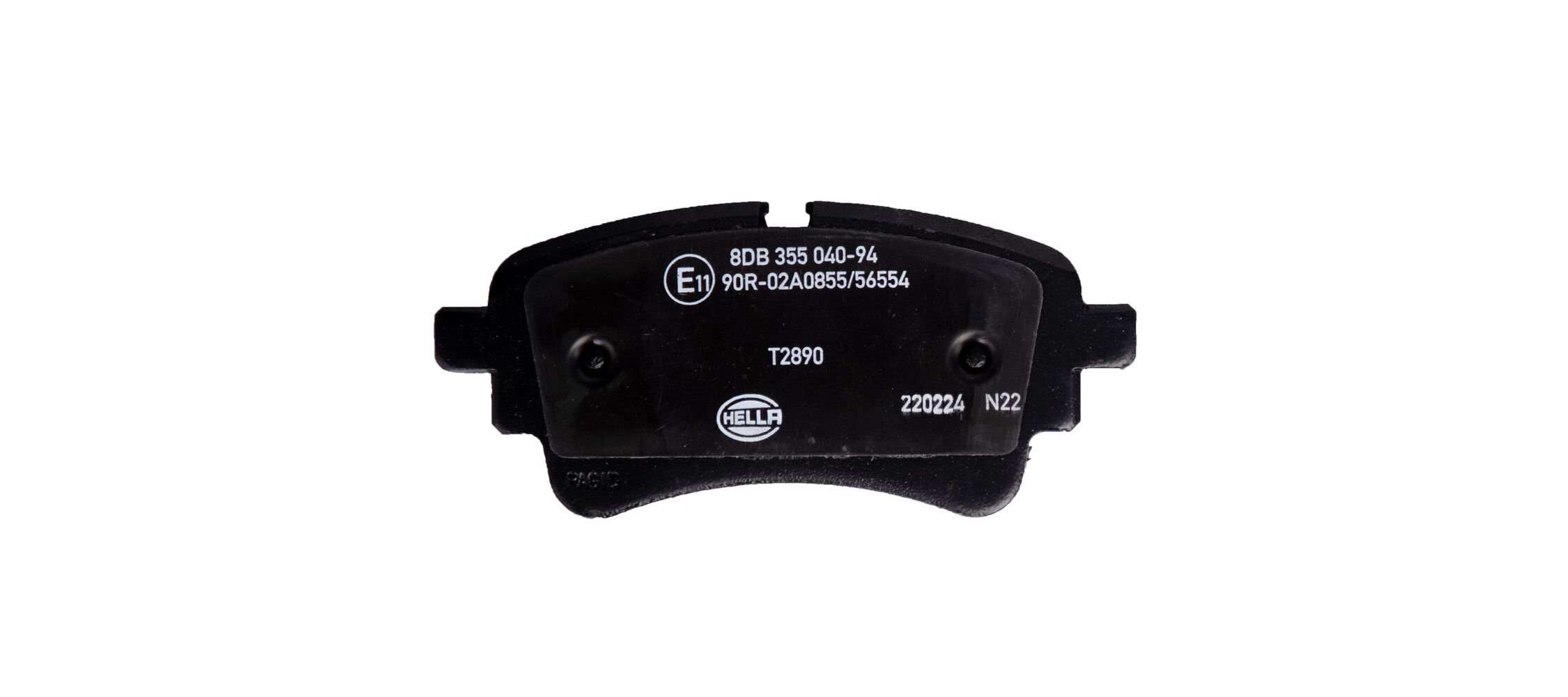 Brake Pad Set, disc brake - 8DB 355 040-941 HELLA