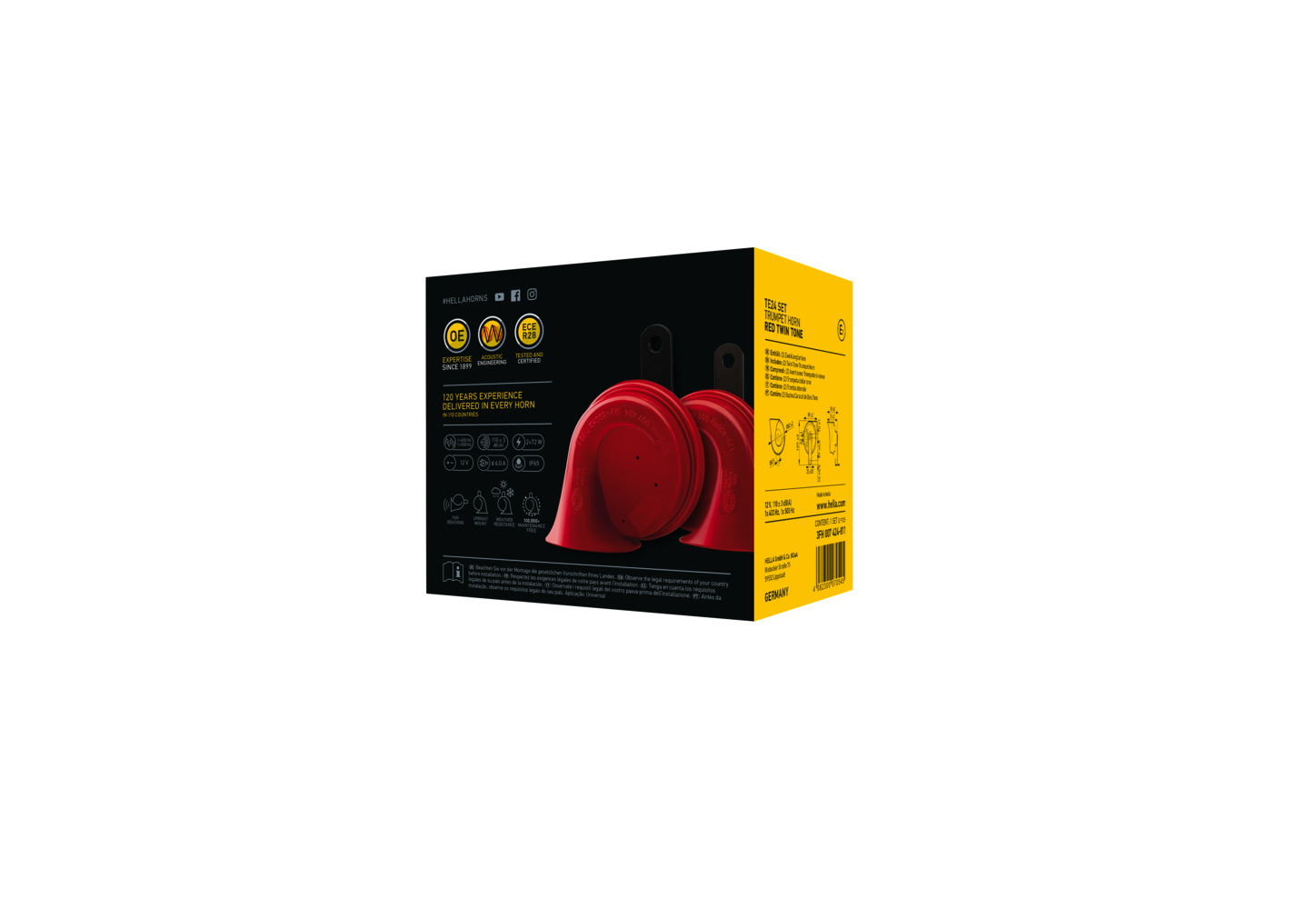 Fanfare Horn - 3FH 007 424-811 HELLA