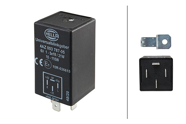 posūkio rodiklio pertraukiklis - 4AZ 003 787-051 HELLA