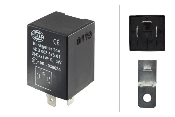 Flasher Unit - 4DB 003 675-011 HELLA