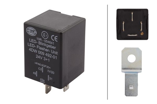 Flasher Unit - 4DW 009 492-011 HELLA