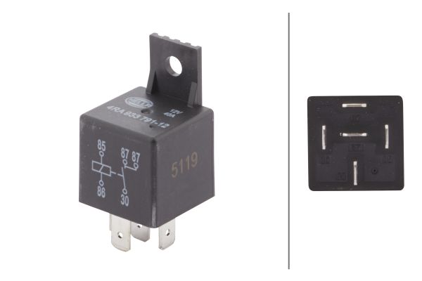 Relay, main current - 4RA 933 791-121 HELLA