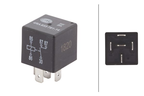 relė, pagrindinė srovė - 4RA 933 791-141 HELLA