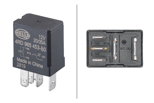 Relay, wipe-/wash interval - 4RD 965 453-801 HELLA