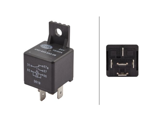 Relay, main current - 4RD 933 332-081 HELLA