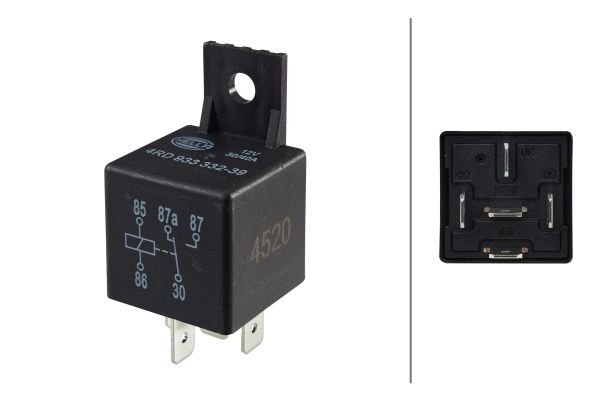 Relay, main current - 4RD 933 332-391 HELLA