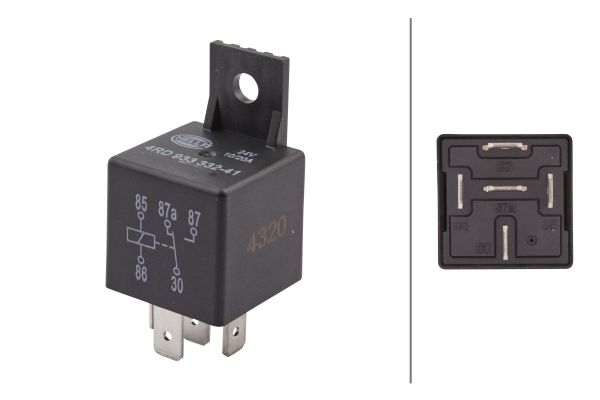 Relay, main current - 4RD 933 332-411 HELLA