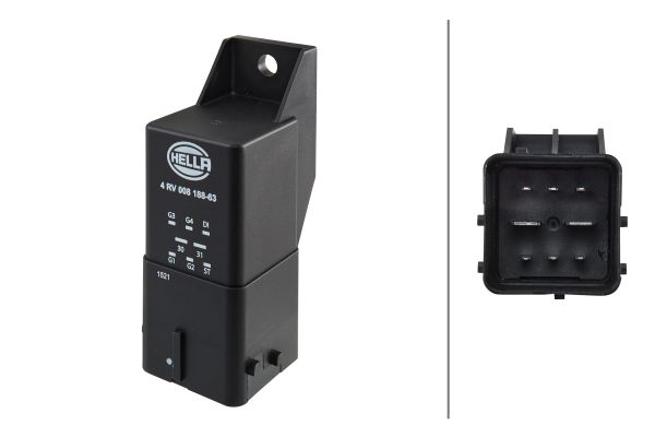 Relay, glow plug system - 4RV 008 188-631 HELLA