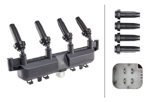 Ignition Coil - 5DA 193 175-441 HELLA