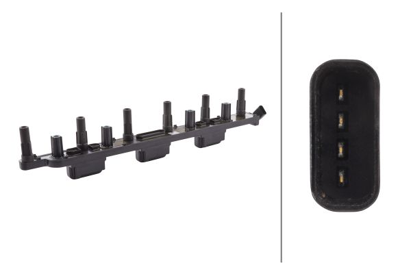 Bobina d'accensione - 5DA 230 035-491 HELLA