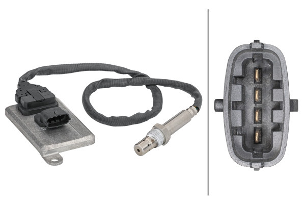 Sensore-NOx, Catalizzatore-NOx - 6PN 358 186-071 HELLA