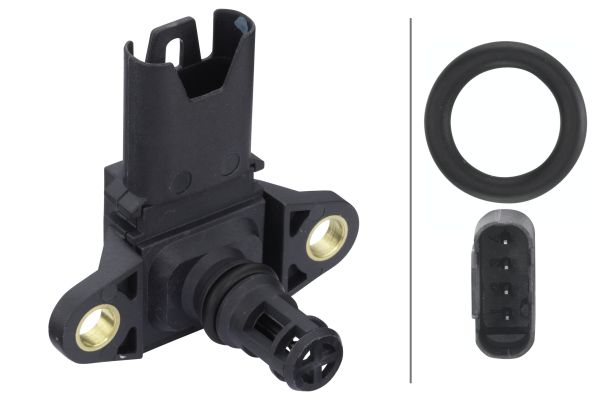 Sensore, Pressione alimentazione - 6PP 009 400-051 HELLA