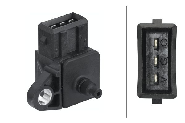 Sensore, Pressione collettore d'aspirazione - 6PP 009 400-321 HELLA
