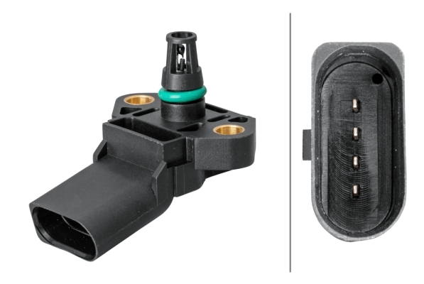 Sensore, Pressione alimentazione - 6PP 009 400-471 HELLA