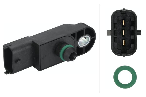 Sensore, Pressione alimentazione - 6PP 009 400-741 HELLA