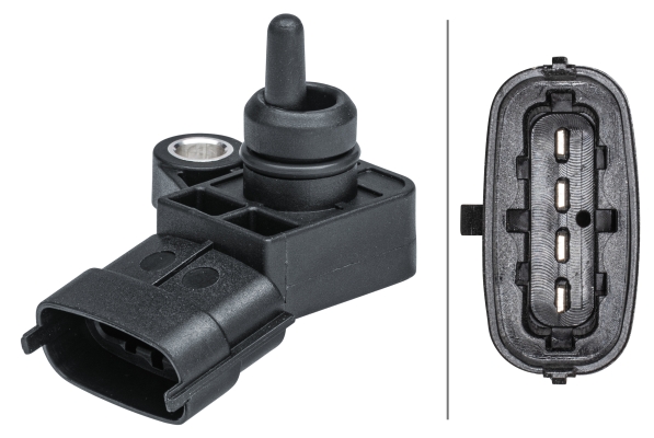 Sensore, Pressione collettore d'aspirazione - 6PP 009 403-011 HELLA