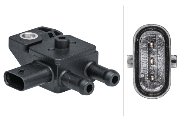 jutiklis, išmetimo slėgis - 6PP 009 403-421 HELLA