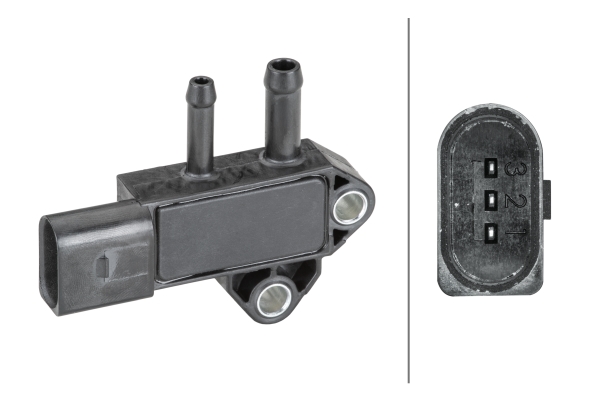 Sensor, exhaust pressure - 6PP 009 409-361 HELLA