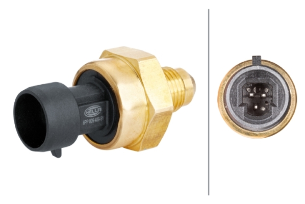 Sensor, exhaust pressure - 6PP 009 409-511 HELLA