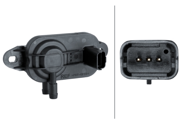 Sensor, exhaust pressure - 6PP 009 409-571 HELLA