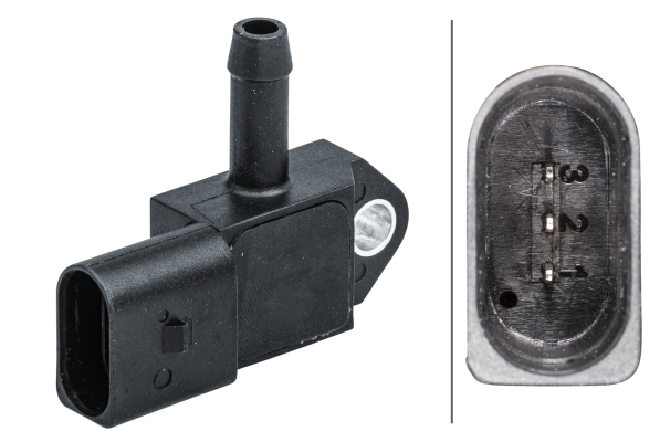Sensore, Pressione gas scarico - 6PP 009 409-591 HELLA