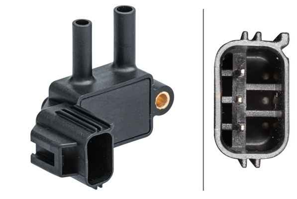 Sensor, exhaust pressure - 6PP 009 409-601 HELLA
