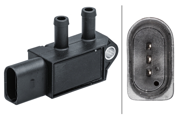 Sensor, exhaust pressure - 6PP 009 409-631 HELLA