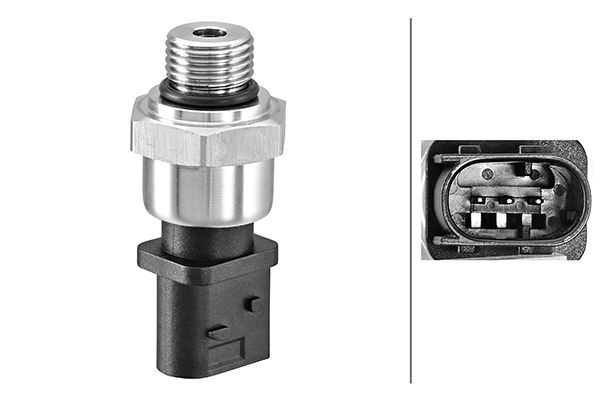 Sensor, exhaust pressure - 6PP 009 409-671 HELLA