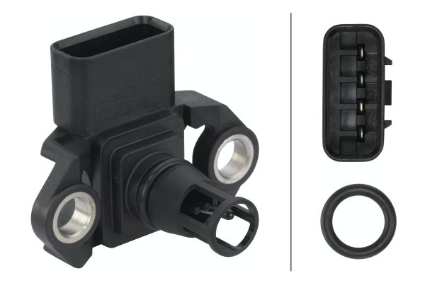 Sensore, Pressione collettore d'aspirazione - 6PP 013 112-011 HELLA