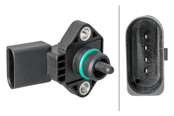 Sensore, Pressione alimentazione - 6PP 358 152-011 HELLA