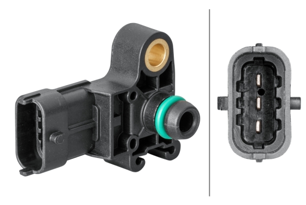 jutiklis, kompresoriaus slėgis - 6PP 358 152-051 HELLA