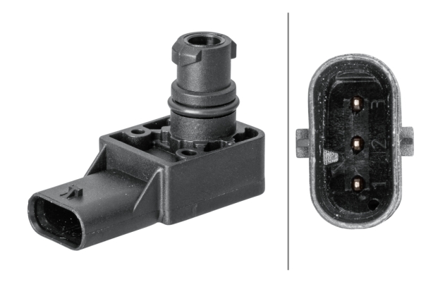 Sensor, boost pressure - 6PP 358 152-111 HELLA