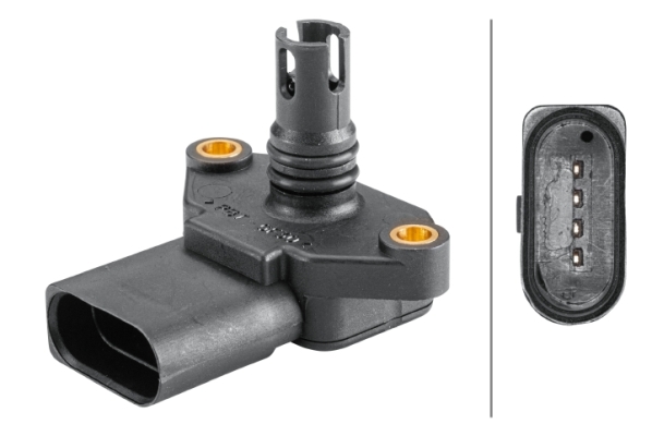 Sensore, Pressione collettore d'aspirazione - 6PP 358 152-161 HELLA