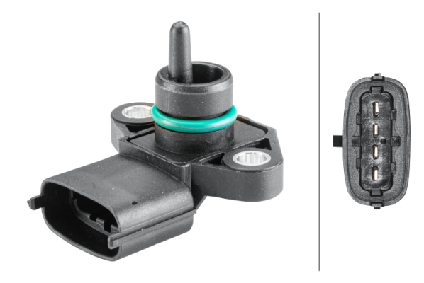 Sensore, Pressione collettore d'aspirazione - 6PP 358 152-201 HELLA