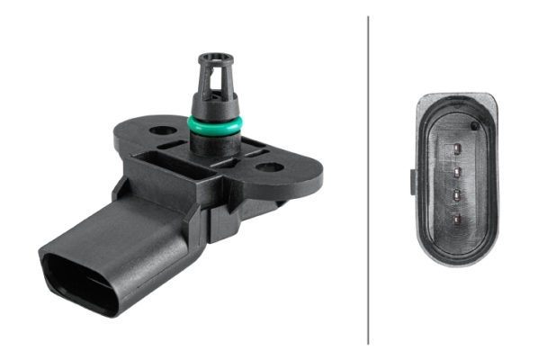 Sensore, Pressione alimentazione - 6PP 358 152-221 HELLA