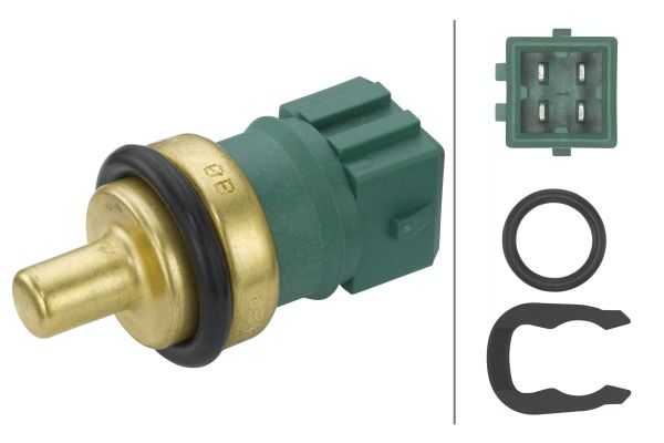 Sensor, coolant temperature - 6PT 009 107-541 HELLA