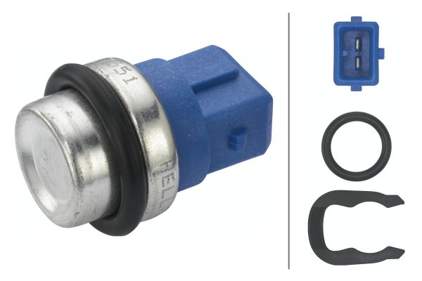 Датчик, температура охлаждающей жидкости - 6PT 009 107-551 HELLA