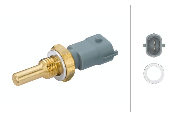 Sensor, oil temperature - 6PT 009 107-611 HELLA