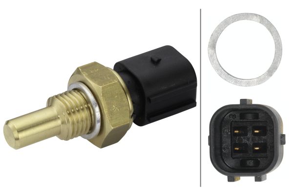 Sensore, Temperatura refrigerante - 6PT 009 309-251 HELLA