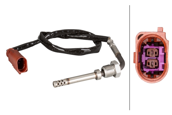 Sensor, exhaust gas temperature - 6PT 010 376-171 HELLA