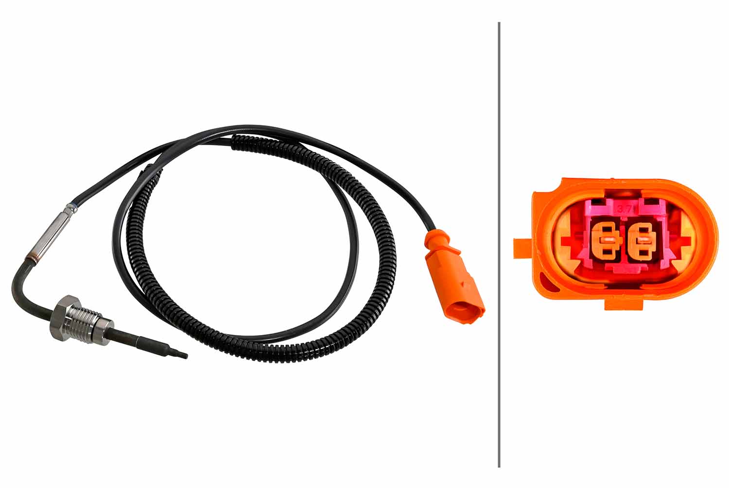 Sensor, exhaust gas temperature - 6PT 010 376-881 HELLA