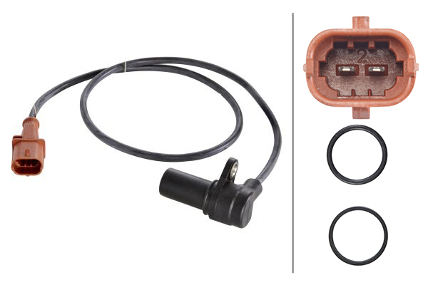 Sensor, crankshaft pulse - 6PU 009 146-631 HELLA