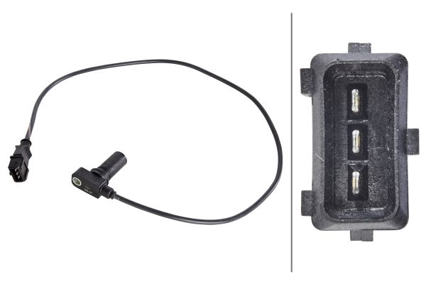 Sensor, crankshaft pulse - 6PU 009 163-981 HELLA