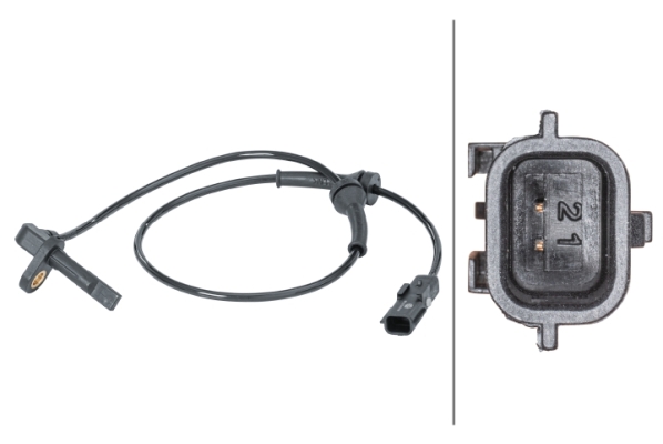 Sensor, wheel speed - 6PU 012 679-911 HELLA