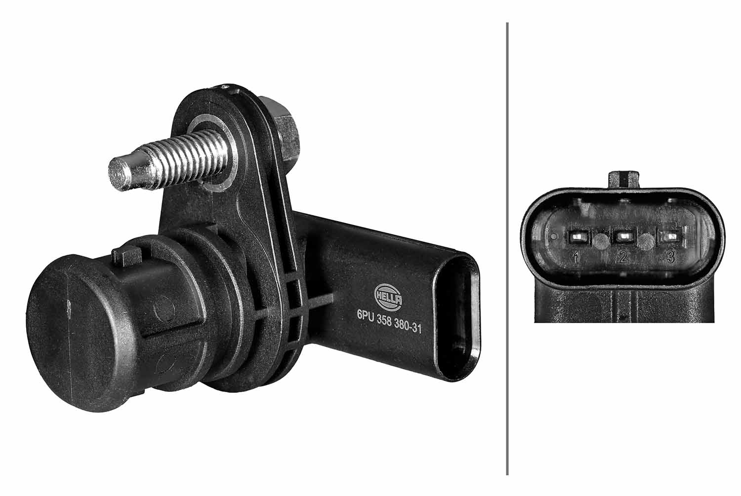 Sensor, camshaft position - 6PU 358 380-311 HELLA