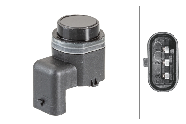 Sensore, Assistenza parcheggio - 6PX 358 141-081 HELLA